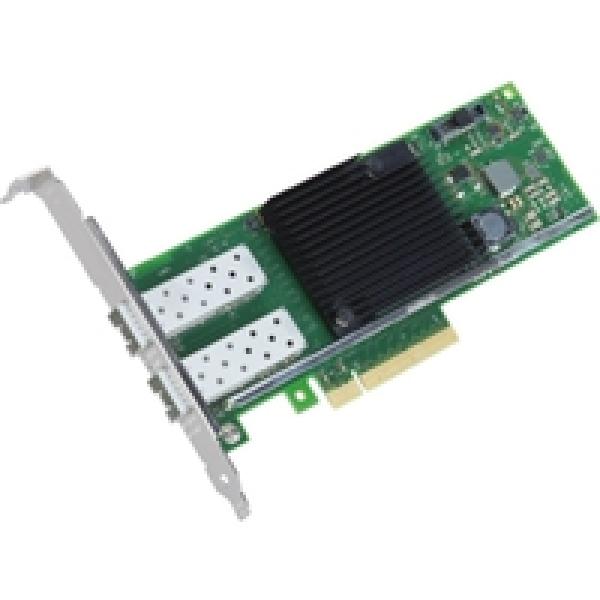 Intel X710-DA2 - Eingebaut - Kabelgebunden - PCI Express - Faser - 40000 Mbit/s - Grün - Silber