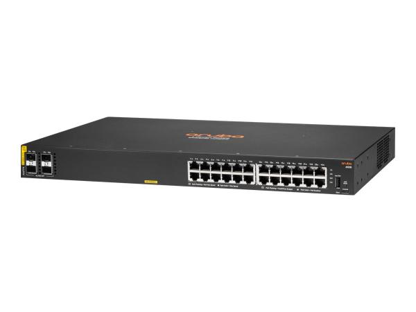 HPE Aruba 6100 24G Class4 PoE 4SFP+ - Switch - managed - 24 x 10/100/1000 (PoE+)
