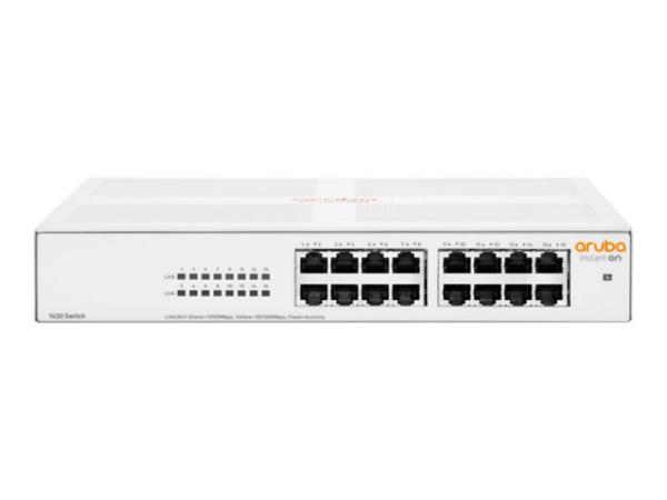 HPE Networking Instant On 1430 16G Class4 PoE 124W Switch - Switch - unmanaged - 16 x 10/100/1000 (PoE Class 4