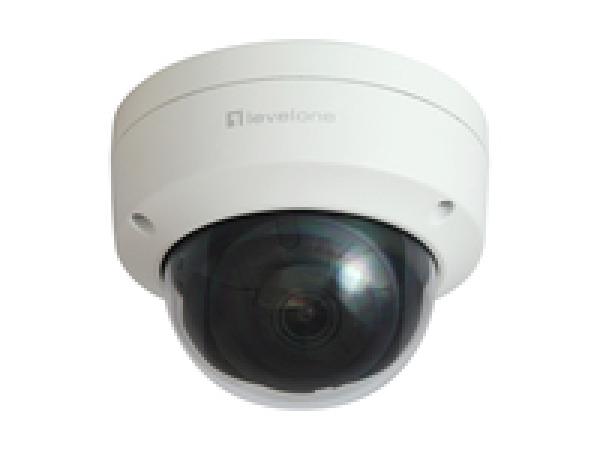 LevelOne GEMINI Fixed Dome IP-Netzwerkkamera - 6 Megapixel - H.265 - 802.3af PoE - Innen-/Außenbereich - IP-S