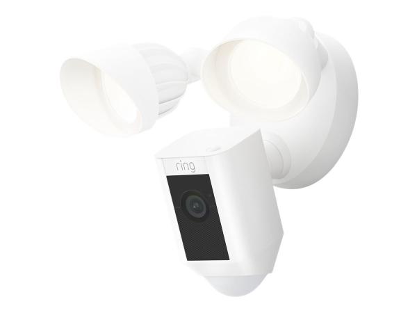 Ring Floodlight Cam Wired Plus - Netzwerk-Überwachungskamera - Außenbereich - wetterfest - Farbe (Tag&Nacht)