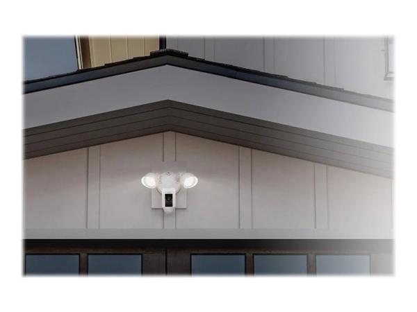 Ring Floodlight Cam Wired Plus - Netzwerk-Überwachungskamera - Außenbereich - wetterfest - Farbe (Tag&Nacht)