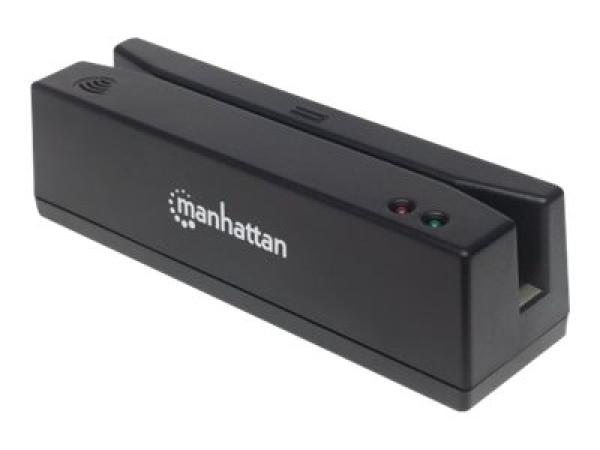 IC Intracom Manhattan USB-A Magnetic Strip Card Reader, Triple Track Reader, Keyboard Wedge Decoder, Cable 1.5