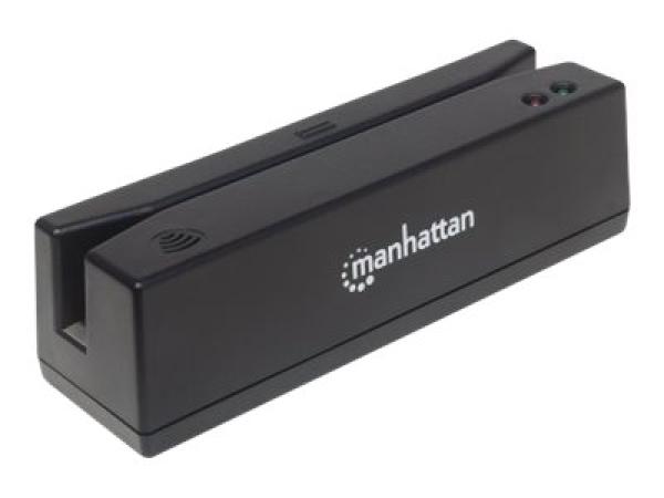 IC Intracom Manhattan USB-A Magnetic Strip Card Reader, Triple Track Reader, Keyboard Wedge Decoder, Cable 1.5