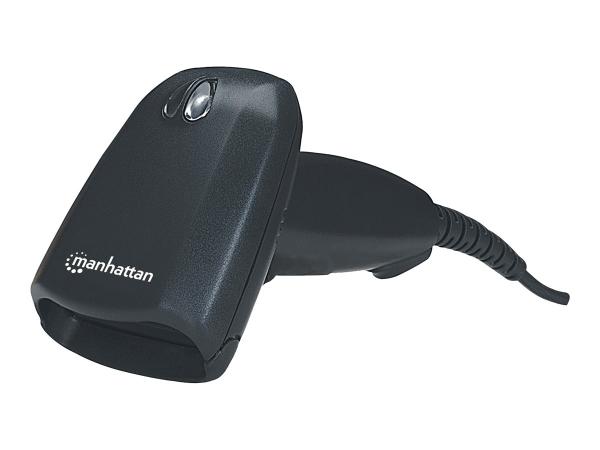 Manhattan Long Range CCD Handheld Barcode Scanner, USB, 500mm Scan Depth, Cable 1.5m, Max Ambient Light 10,000