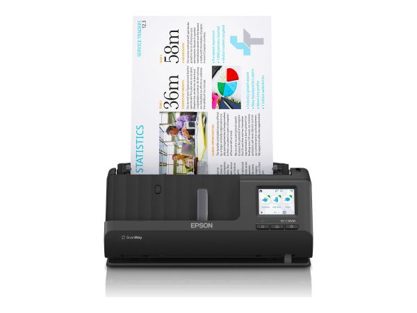 Epson ES-C380W - Einzelblatt-Scanner - Duplex - A4/Legal - 600 dpi x 600 dpi - automatischer Dokumenteneinzug 