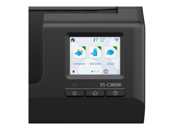 Epson ES-C380W - Einzelblatt-Scanner - Duplex - A4/Legal - 600 dpi x 600 dpi - automatischer Dokumenteneinzug 