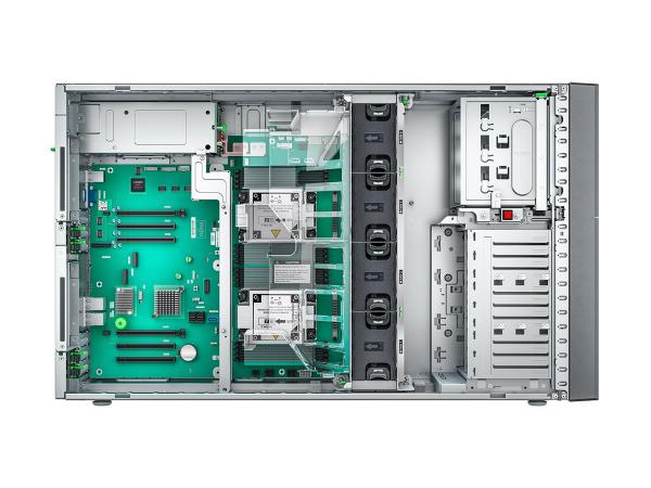 Fujitsu PRIMERGY TX2550 M7 - Server - Tower - zweiweg - 1 x Xeon Silver 4410T / 2.7 GHz - RAM 32 GB - SATA - H