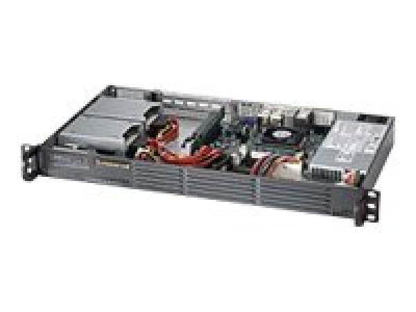 Supermicro SC504 203B - Rack-Montage 1U - Mini-ITX