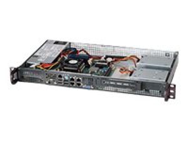 Supermicro SC505 203B - Rack-Montage 1U - Mini-ITX