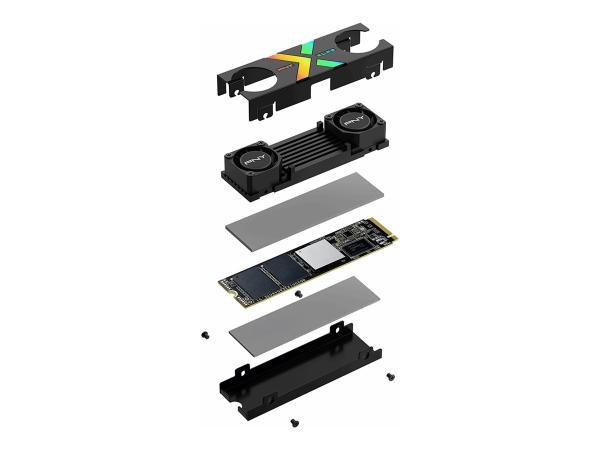 PNY XLR8 CS3150 - SSD - 1 TB - intern - M.2 2280 - PCI Express 5.0 x4 (NVMe)