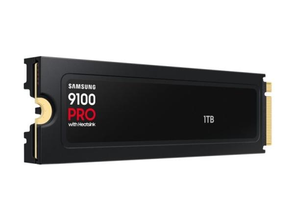Samsung 9100 PRO MZ-VAP1T0 - SSD - verschlüsselt - 1 TB - mit Kühlkörper - intern - M.2 2280 - PCI Express 