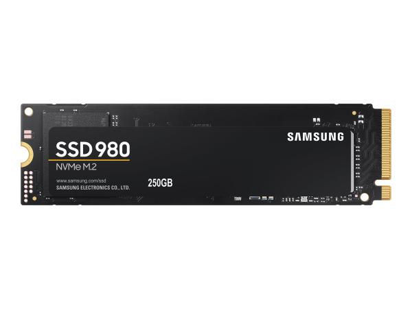 Samsung 980 MZ-V8V250BW - SSD - verschlüsselt - 250 GB - intern - M.2 2280 - PCIe 3.0 x4 (NVMe)