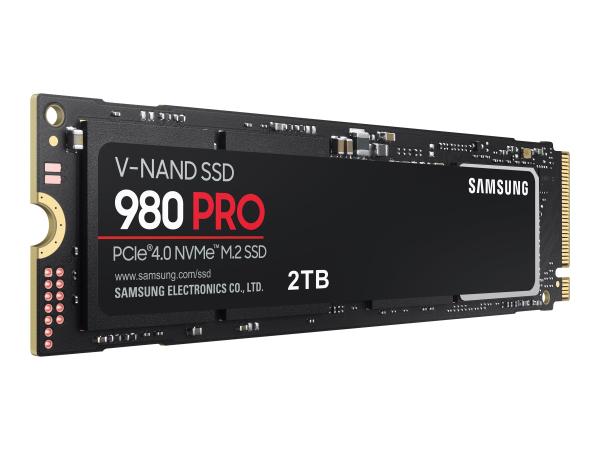Samsung 980 PRO MZ-V8P2T0BW - SSD - verschlüsselt - 2 TB - intern - M.2 2280 - PCIe 4.0 x4 (NVMe)
