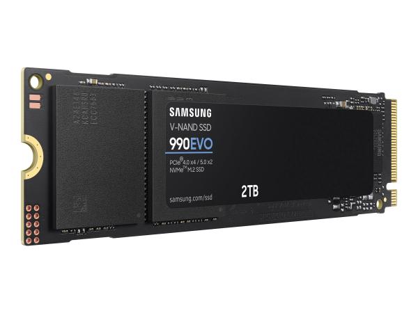 Samsung 990 EVO MZ-V9E2T0BW - SSD - verschlüsselt - 2 TB - intern - M.2 2280 - PCIe 5.0 x2 (NVMe)