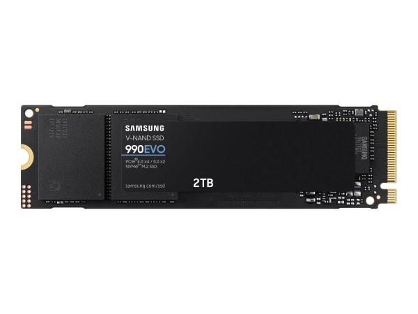 Samsung 990 EVO MZ-V9E2T0BW - SSD - verschlüsselt - 2 TB - intern - M.2 2280 - PCIe 5.0 x2 (NVMe)