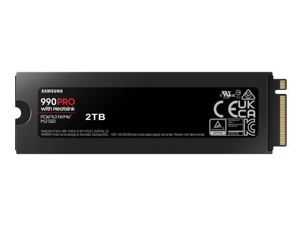 Samsung 990 PRO MZ-V9P2T0GW - SSD - verschlüsselt - 2 TB - intern - M.2 2280 - PCIe 4.0 x4 (NVMe)