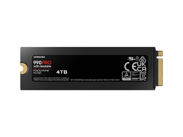 Samsung 990 PRO MZ-V9P4T0CW - SSD - verschlüsselt - 4 TB - intern - M.2 2280 - PCIe 4.0 x4 (NVMe)