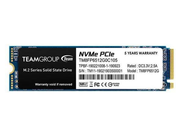 Team Group MP33 - SSD - 512 GB - intern - M.2 2280 - PCIe 3.0 x4 (NVMe)