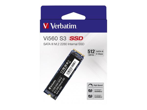 Verbatim Vi560 S3 - SSD - 512 GB - intern - M.2 2280