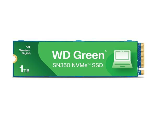 WD Green SN350 NVMe SSD WDS100T3G0C-00AZL0 - SSD - 1 TB - intern - M.2 2280 - PCIe 3.0 x4 (NVMe)