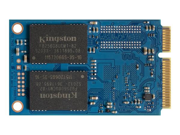 Kingston KC600 - SSD - verschlüsselt - 256 GB - intern - mSATA - SATA 6Gb/s - 256-Bit-AES - TCG Opal Encrypti