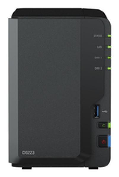 Synology DS223 NAS System 2-Bay inkl. 2x HDD HAT3310-8T - Storage Server - NAS
