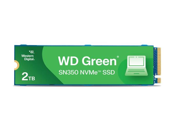 WD Green SN350 NVMe SSD WDS200T3G0C-00AZL0 - SSD - 2 TB - intern - M.2 2280 - PCIe 3.0 x4 (NVMe)
