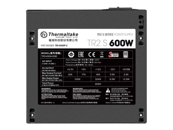 Thermaltake TR2 S 600W - Netzteil (intern) - ATX12V 2.3/ EPS12V