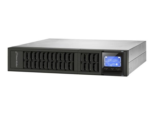 BlueWalker PowerWalker VFI 1000CRM LCD - USV (in Rack montierbar/extern) - 800 Watt - 1000 VA - 9 Ah - RS-232,