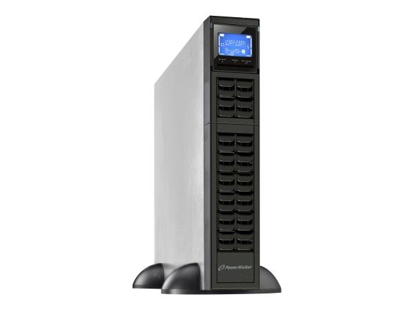 BlueWalker PowerWalker VFI 1000CRM LCD - USV (in Rack montierbar/extern) - 800 Watt - 1000 VA - 9 Ah - RS-232,