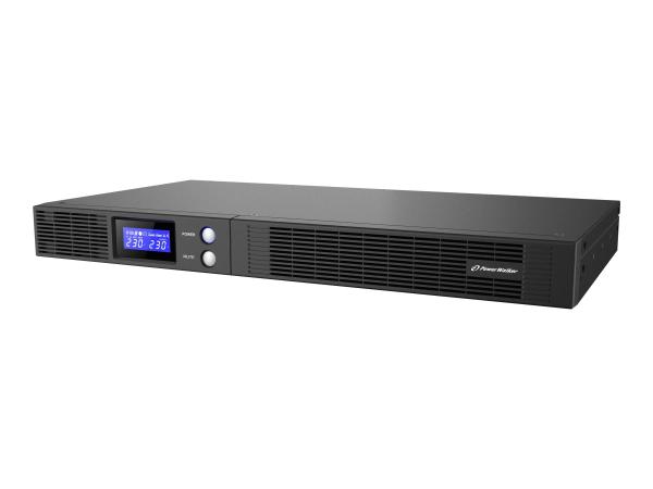 BlueWalker PowerWalker VI 500 R1U - USV (Rack - einbaufähig) - AC 165-290 V - 300 Watt - 500 VA - 7 Ah - RS-2