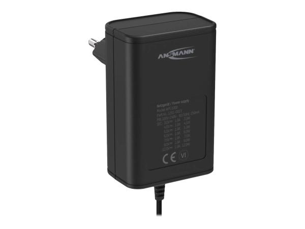 Ansmann APS 1000 - Netzteil - 12 Watt - 1 A - Schwarz