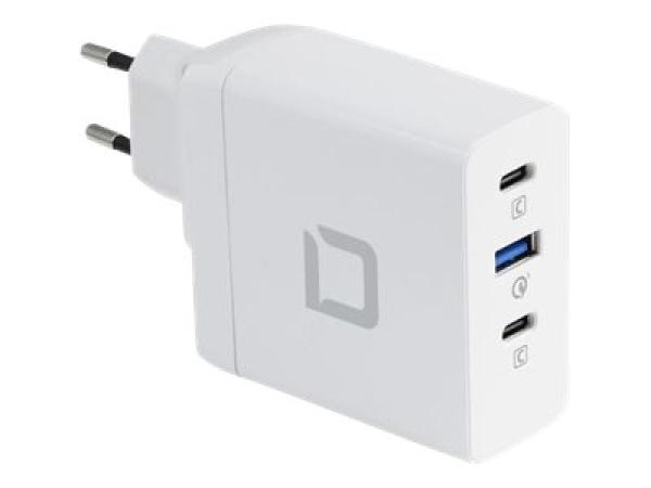 Dicota Universal PRO - Netzteil - GaN-Technologie - 100 Watt - 5 A - PD 3.0, QC 4.0+ - 3 Ausgabeanschlussstell