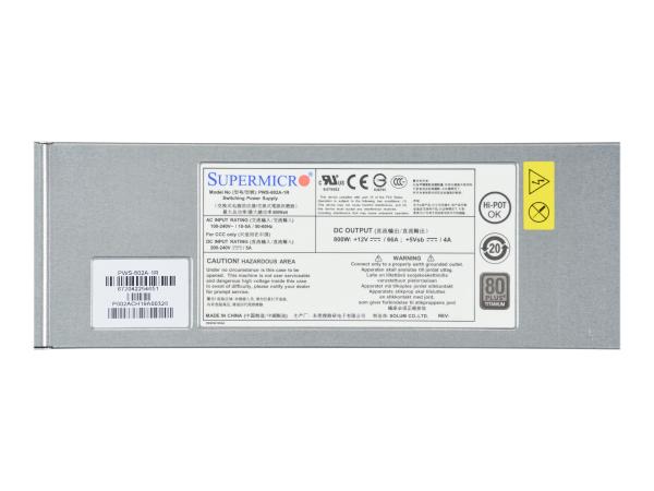 Supermicro PWS-802A-1R - Redundante Stromversorgung (intern)
