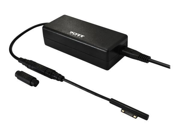 PORT Designs PORT Connect - Netzteil - Wechselstrom 100-240 V - 60 Watt - für Microsoft Surface Book, Go, Lap
