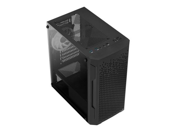 AEROCOOL ADVANCED TECHNOLOGIES AeroCool Trinity Mini-G-BK-V2 - MT - micro ATX - Seitenteil mit Fenster (gehär