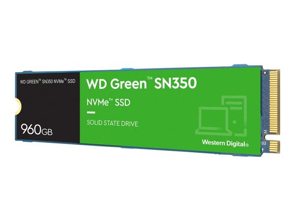 WD Green SN350 NVMe SSD WDS960G2G0C - SSD - 960 GB - intern - M.2 2280 - PCIe 3.0 x4 (NVMe)