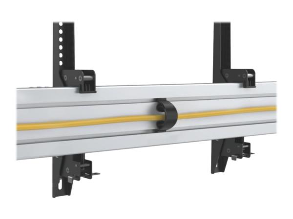 Equip Pro - Klammer - für 2 LCD-Displays - Kunststoff, Aluminium, Stahl - Schwarz, Silber - Bildschirmgröße