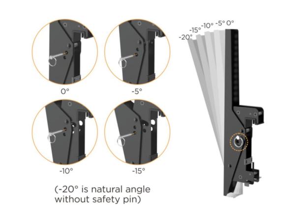 Equip Pro - Klammer - für 3 LCD-Anzeigen - Kunststoff, Aluminium, Stahl - Schwarz, Silber - Bildschirmgröße