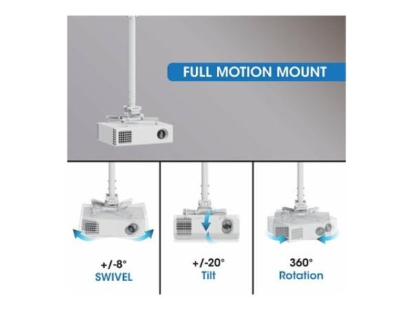Manhattan Befestigungskit (Deckenmontage) - heavy-duty height adjustable