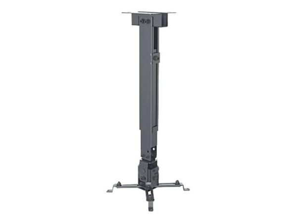 Manhattan Projector Mount, Ceiling or Wall, Tilt & Swivel, Height Range: 43-65cm, Max 20kg, Black, Lifetime Wa