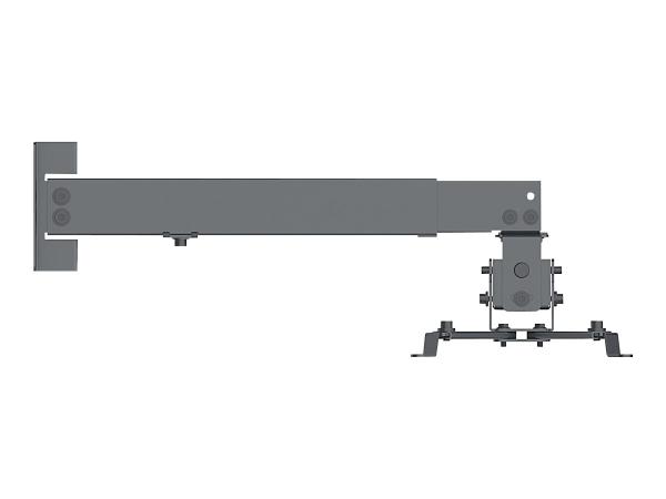 Manhattan Projector Mount, Ceiling or Wall, Tilt & Swivel, Height Range: 43-65cm, Max 20kg, Black, Lifetime Wa