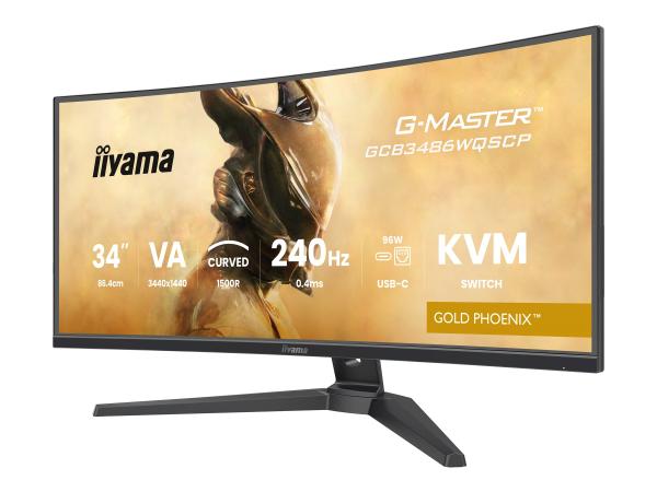 Iiyama G-MASTER Gold Phoenix GCB3486WQSCP-B1 - LED-Monitor - Gaming - gebogen - 86.4 cm (34")