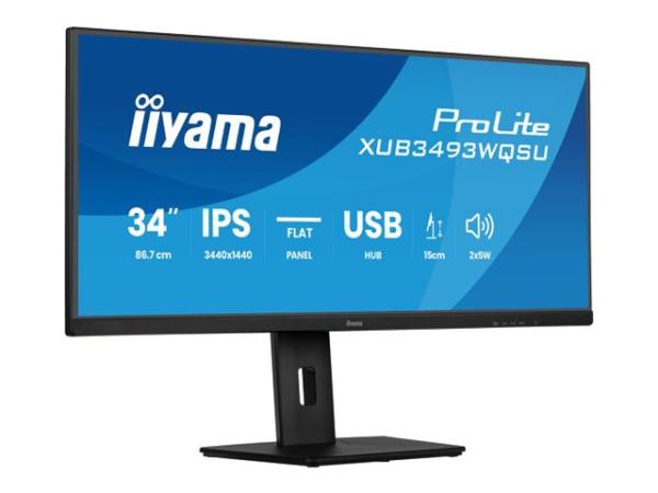 Iiyama ProLite XUB3493WQSU-B6 - LED-Monitor - 86.4 cm (34")