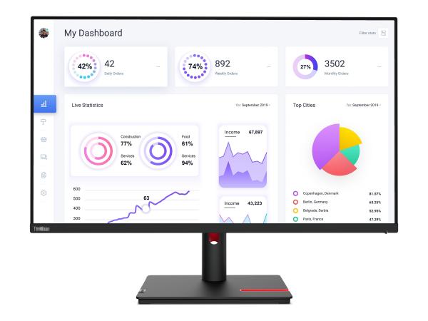 Lenovo ThinkVision T32p-30 - LED-Monitor - 80 cm (31.5")