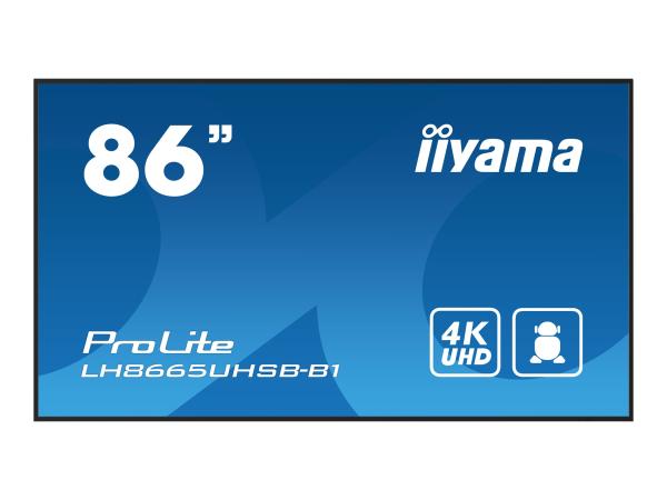 Iiyama ProLite LH8665UHSB-B1 - 218 cm (86") Diagonalklasse LCD-Display mit LED-Hintergrundbeleuchtung - Digita