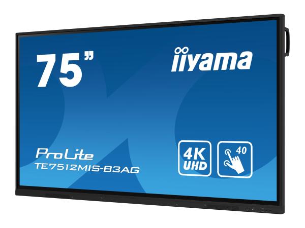 Iiyama ProLite TE7512MIS-B3AG - 190 cm (75") Diagonalklasse (189.3 cm (74.5")