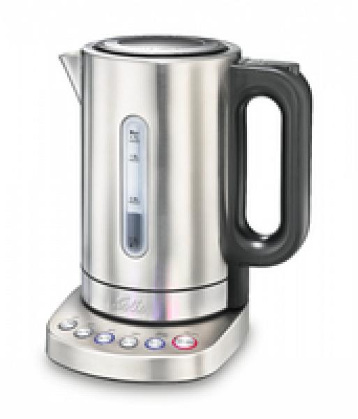 SOLIS Vario Temp Kettle - 1,7 l - 2200 W - Edelstahl - Edelstahl - Regelbare Temperatur - Wasserstandsanzeige