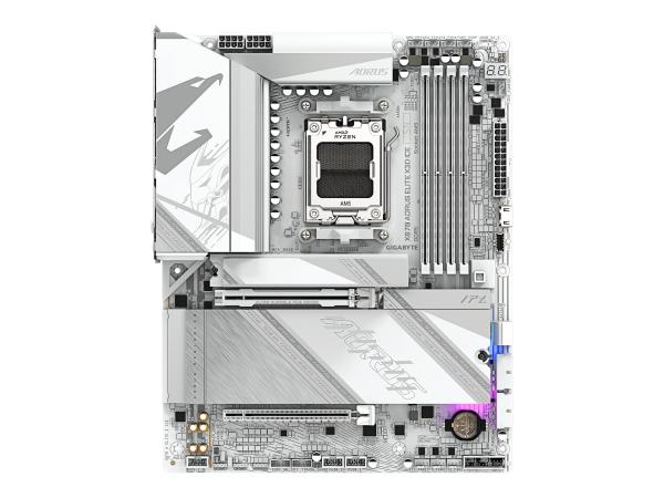 Gigabyte AORUS X870 ELITE X3D ICE - Motherboard - ATX - Socket AM5 - AMD X870 Chipsatz - USB-C 3.2 Gen 2x2, US
